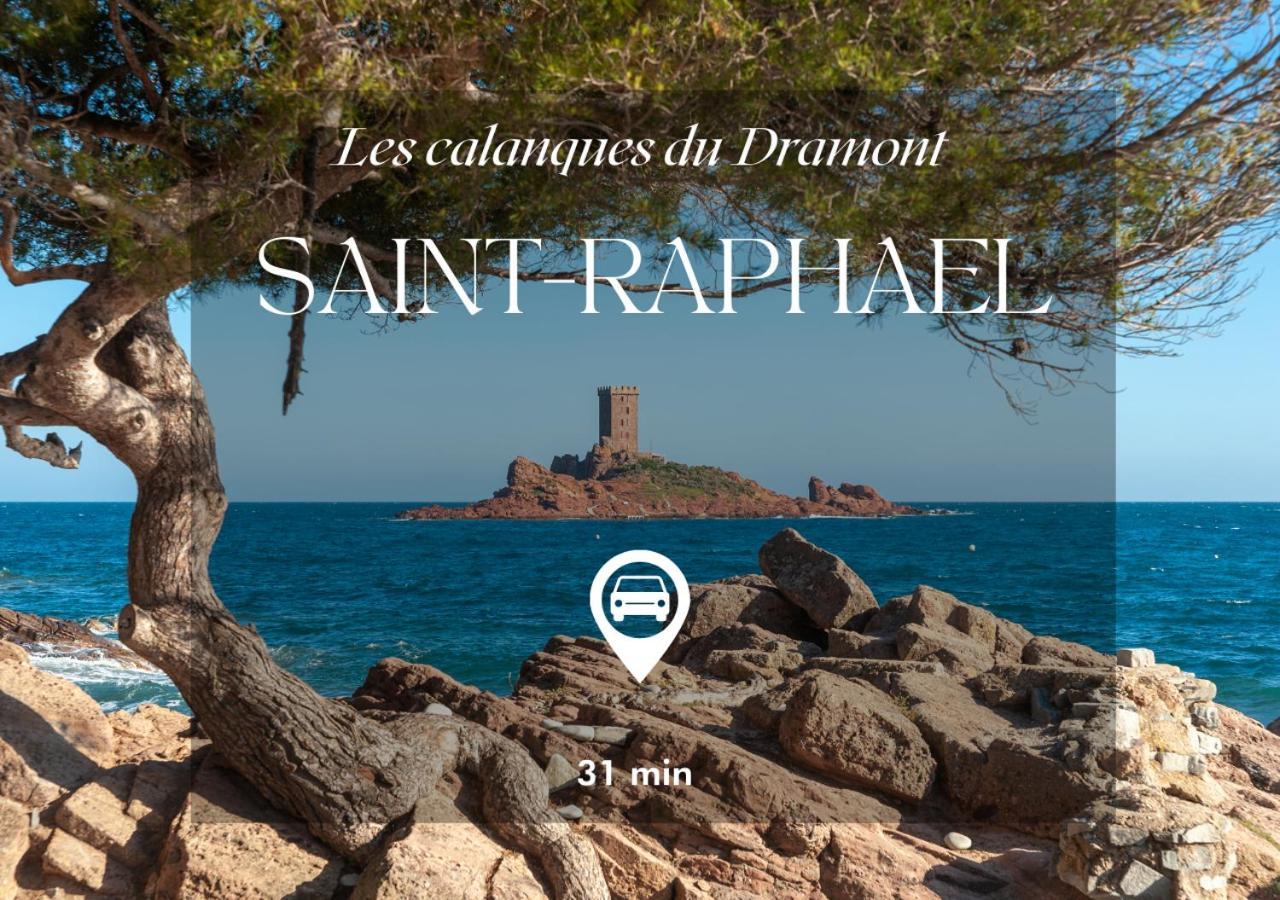 Fréjus Studio Eclat Marine 3 Etoiles - Vue Mer - Parking-Clim-Plage A 20 Metres - Capitalchic Services Saint-Aygulf מראה חיצוני תמונה