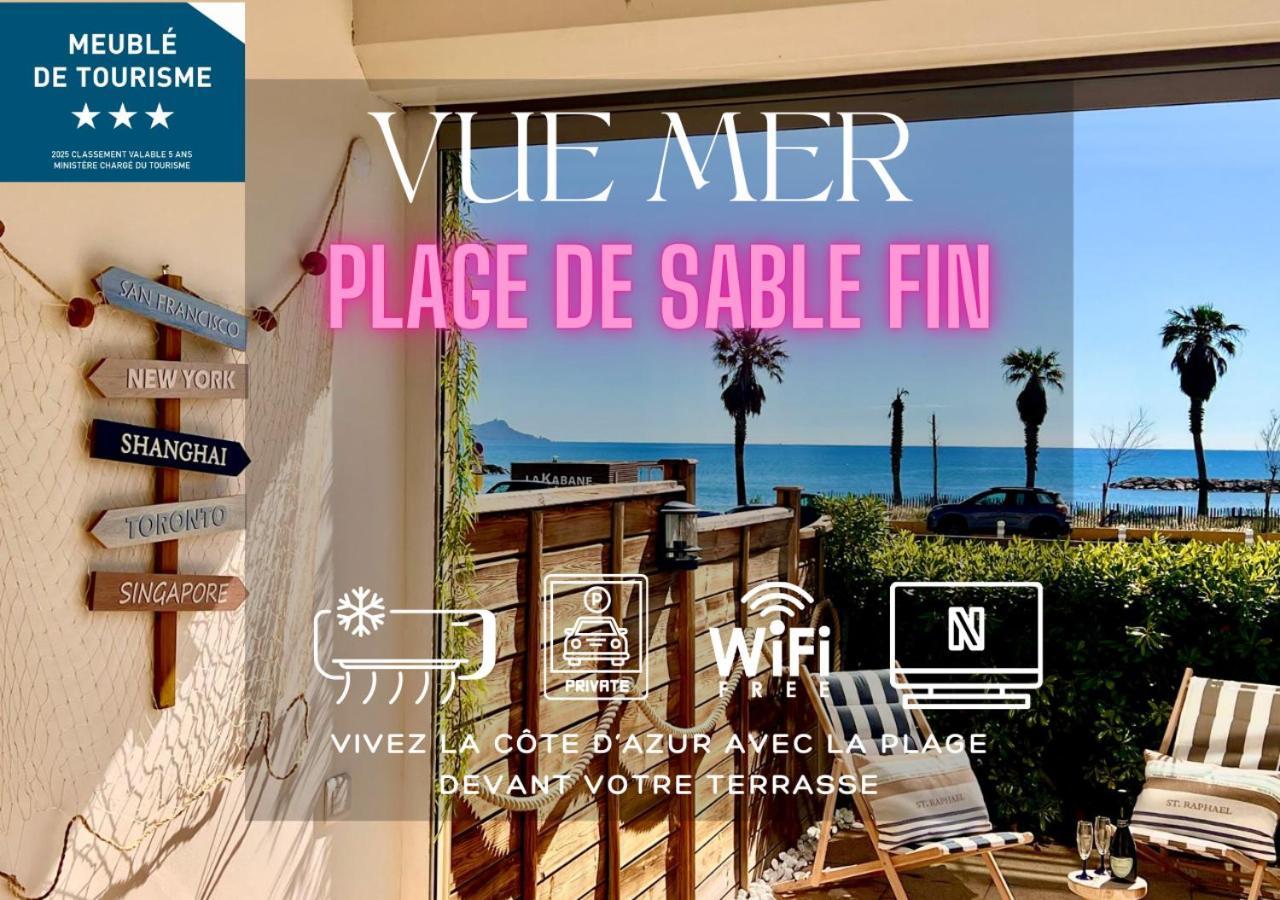 Fréjus Studio Eclat Marine 3 Etoiles - Vue Mer - Parking-Clim-Plage A 20 Metres - Capitalchic Services Saint-Aygulf מראה חיצוני תמונה